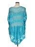 D&Co. Blue Poncho Size 1X - photo 2