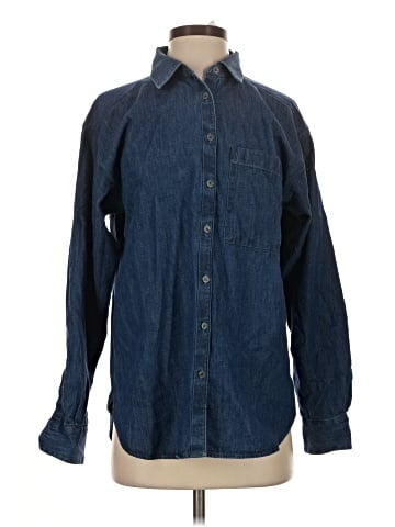 Ann Taylor LOFT Outlet Long Sleeve Button-Down Shirt (view 1)