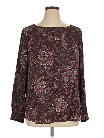 Ann Taylor LOFT Outlet Long Sleeve Blouse (view 1)