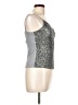 The Limited 100% Nylon Silver Sleeveless Top Size L - photo 4