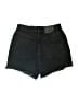 Zara Hearts Black Denim Shorts Size 6 - photo 2
