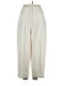 Scoop Stripes Ivory Linen Pants Size 14 - photo 2