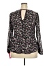 Xhilaration 100% Polyester Black Long Sleeve Blouse Size XXL - photo 2