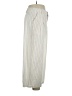 Scoop Stripes Ivory Linen Pants Size 14 - photo 4