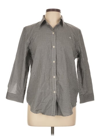 Lauren by Ralph Lauren 3/4 Sleeve Button-Down Shirt (view 1)