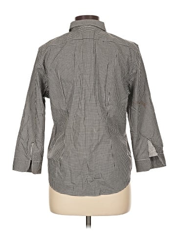 Lauren by Ralph Lauren 3/4 Sleeve Button-Down Shirt (view 2)