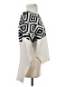 Buffalo Chevron-herringbone Ivory Poncho Size S - photo 4