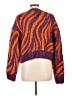 Zara Animal Print Purple Pullover Sweater Size L - photo 2