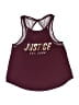 Justice 100% Polyester Burgundy Sleeveless Top Size 10 - photo 1