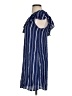 Everly 100% Polyester Stripes Blue Casual Dress Size S - photo 5