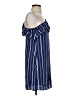 Everly 100% Polyester Stripes Blue Casual Dress Size S - photo 4