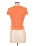 Splendid 100% Cotton Orange Short Sleeve Top Size L - photo 2