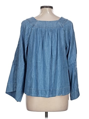 Madewell Denim Square-Neck Top (view 2)