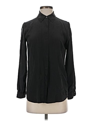 Equipment Long Sleeve Silk Top (view 1)
