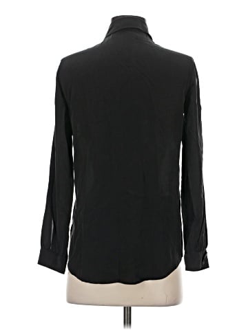 Equipment Long Sleeve Silk Top (view 2)