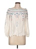 Parker 100% Rayon Ivory Long Sleeve Blouse Size L - photo 1