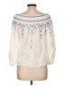 Parker 100% Rayon Ivory Long Sleeve Blouse Size L - photo 2