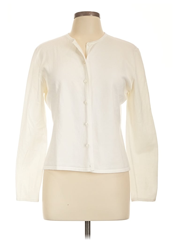 Pre-owned Façonnable Cardigan Sweater In Ivory