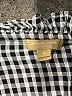 Michael Kors Collection Checkered-gingham Black 3/4 Sleeve Blouse Size M - photo 4