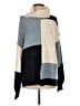 Staccato Color Block Blue Pullover Sweater Size S - photo 1