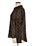 Rock & Republic 100% Polyester Animal Print Brown Long Sleeve Blouse Size XL - photo 5