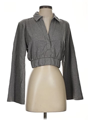 Gabrielle Union New York and Company Long Sleeve Polo (view 1)