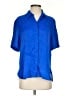 Zara Blue Short Sleeve Blouse Size S - photo 1