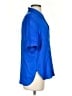 Zara Blue Short Sleeve Blouse Size S - photo 4