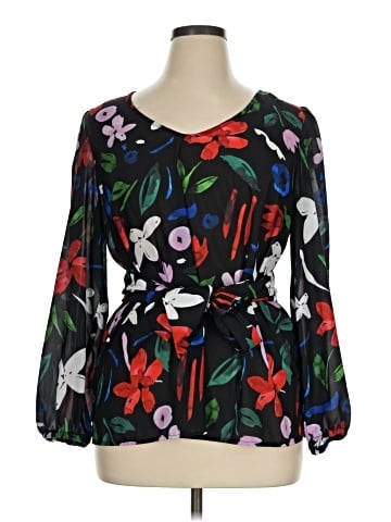 ELOQUII 3/4 Sleeve Blouse (view 1)