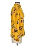 MNG Suit Floral Yellow Long Sleeve Blouse Size 2 - photo 4