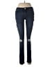 Just Fab Hearts Blue Jeans Size 27 waist - photo 1