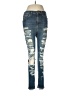 Topshop Graphic Blue Jeans Size 28 waist - photo 1