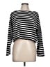 J.Crew 100% Cotton Stripes Black Long Sleeve Top Size L - photo 1
