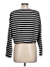 J.Crew 100% Cotton Stripes Black Long Sleeve Top Size L - photo 2