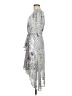 DKNY 100% Polyester Paisley Gray Cocktail Dress Size 6 - photo 5
