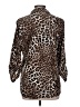 Adrienne Vittadini Animal Print Brown 3/4 Sleeve Blouse Size L - photo 2