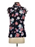 ModCloth 100% Polyester Floral Black Short Sleeve Blouse Size S - photo 2