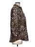 Adrienne Vittadini Animal Print Brown 3/4 Sleeve Blouse Size L - photo 4