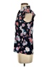 ModCloth 100% Polyester Floral Black Short Sleeve Blouse Size S - photo 5