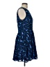 Maison Jules 100% Polyester Graphic Tropical Tie-dye Stripes Stars Polka Dots Paisley Jacquard Hearts Damask Animal Print Blue Cocktail Dress Size L - photo 4