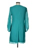 Eliza J 100% Polyester Solid Teal Casual Dress Size 10 - photo 2