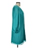 Eliza J 100% Polyester Solid Teal Casual Dress Size 10 - photo 4