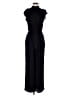 Express 100% Polyester Solid Black Jumpsuit Size S - photo 1