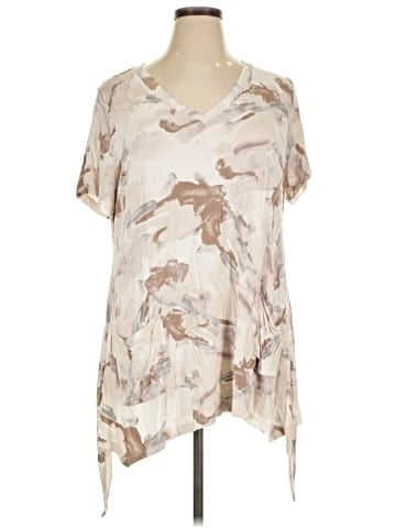 LOGO by Lori Goldstein Short Sleeve Top (view 1)
