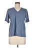 Eileen Fisher Blue Short Sleeve Top Size M (petite) - photo 1