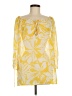 Material Girl 100% Polyester Yellow 3/4 Sleeve Blouse Size M - photo 1