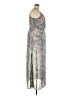 H&M 100% Polyester Paisley Silver Cocktail Dress Size 14 - photo 4