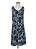 CAbi 100% Polyester Floral Blue Casual Dress Size S - photo 1