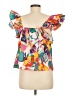 Entro 100% Cotton Pink Sleeveless Blouse Size M - photo 2
