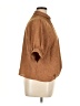 Unbranded 100% Polyester Brown Short Sleeve Blouse Size XL - photo 4